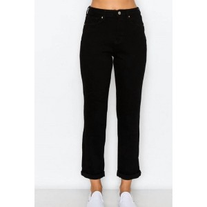 Women's Wo's Wax Mom Cuff Stretch Demin - Blue Age - 1 of 2