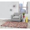 Stretch Modern Block Chair Slipcover Gray - Sure Fit: Furniture Protector, Elastic-Fit Bottom - 2 of 3
