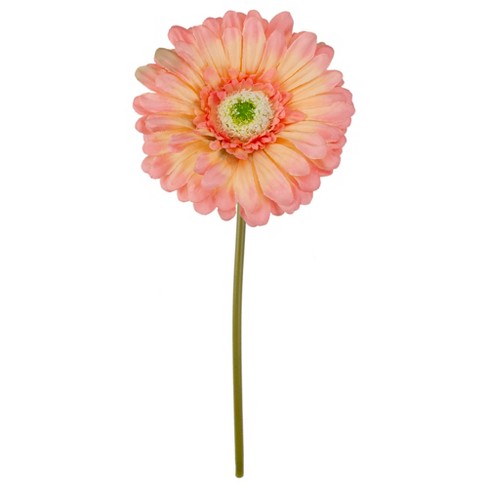 Darice 9 Coral Pink Gerbera Daisy Artificial Floral Pick Target