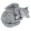 Nature Spring Sleeping Angel Cat Memorial Statue - Stone-Look Garden Grave Marker - 4 of 4