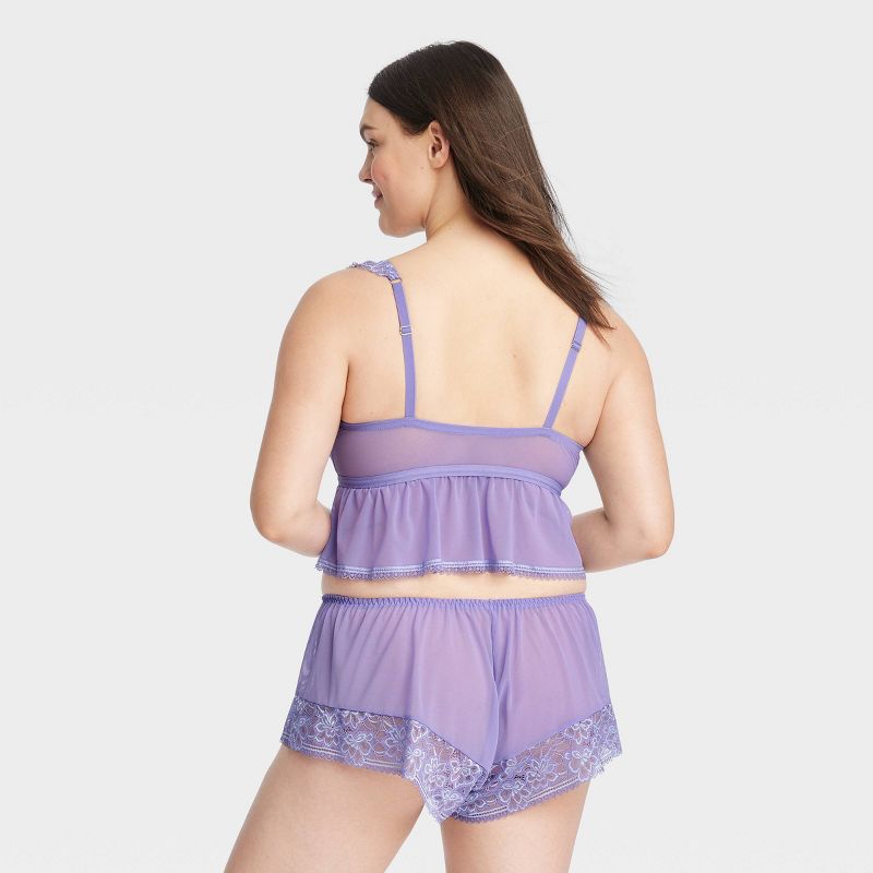 Women's Lingerie Cami and Shorts Set - Auden™ Purple, 6 of 8
