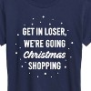 Women's - Instant Message - Get In Loser Christmas Shopping Short Sleeve Graphic T-Shirt - 2 of 4