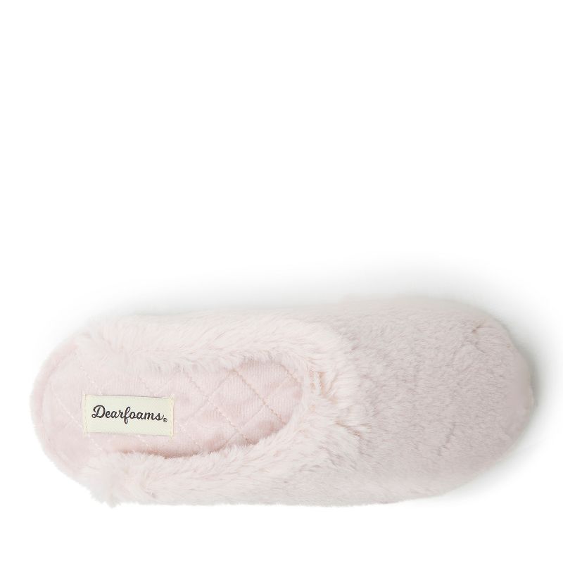 Dearfoams Women's Bailey Plush Furry Scuff Slippers, 5 of 6