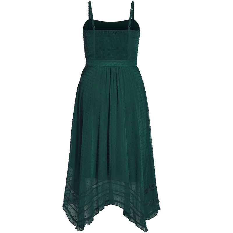 Women's Plus Size Flirty Nature Dress - jade | CITY CHIC, 5 of 7