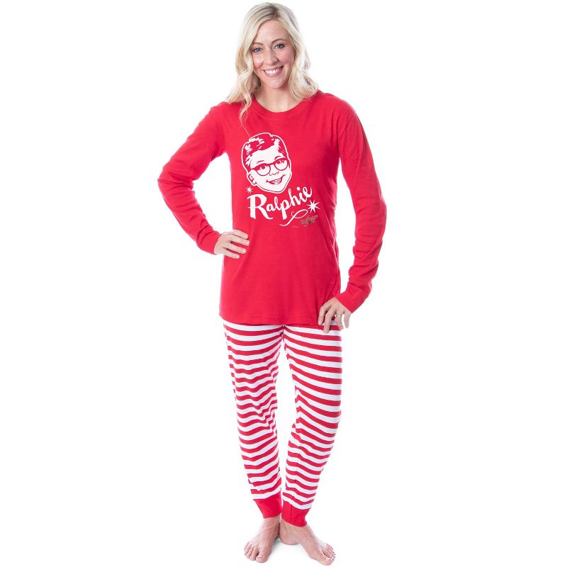 A Christmas Story Ralphie Face Logo Sleep Tight Fit Family Pajama Set, 3 of 5