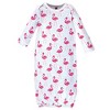 Hudson Baby Infant Girl Cotton Gowns, Bright Pink Flamingo - image 3 of 4