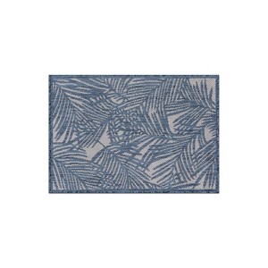 World Rug Gallery Contemporary Palm Leaf Textured Flat Weave Indoor/Outdoor Area Rug - 1 of 4