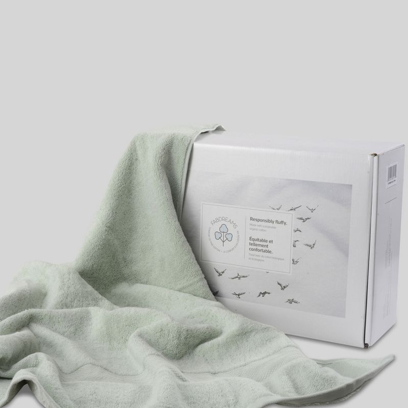 Fabdreams 2-Piece Certified Organic Cotton Bath Towel Set, 5 of 9