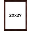 PosterPalooza | Distressed Brown Picture Frame - UV Acrylic, Foam Board Backing, Hanging Hardware - 2 of 4