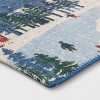 20"x34" Winter Skiing and Skating with Chalet Scatter Rug Blue - Room Essentials™ - 3 of 4