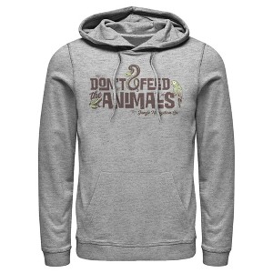 Men's Jungle Cruise Don't Feed The Animals Logo Pull Over Hoodie - 1 of 4