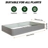 2pcs Raised Garden Bed Kit, Heavy-Duty Metal Planter Boxes with Oval Design, Outdoor Planting Solution for Vegetables - Coolbibila - 4 of 4