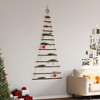 Aghana Digitals 180cm Rustic Natural Wood Hanging Christmas Tree with Top Star, 86cm Base, 13 - 3 of 4
