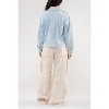 August Sky Women's Mineral Wash Button Up Shacket - 2 of 4