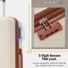 2 Piece Luggage Set with Bags Expanable Spinner Wheels ABS Lightweight Suitcase with TSA Lock 20inch+24inch - 3 of 4