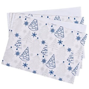 The Lakeside Collection Nordic Blue Kitchen Collection - Set of 4 Placemats - 1 of 4