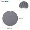 Unique Bargains Silicone Pot Holder Teapot Coaster Trivet Mat 4 Pcs - 2 of 4