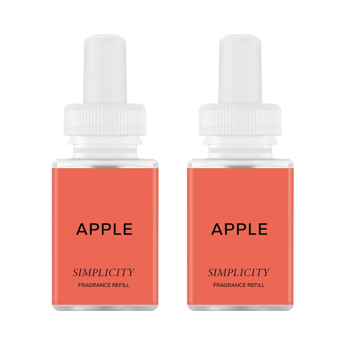 Simplicity by Pura Apple 2pk Smart Vial Fragrance Refills: Essential Oils, 0.66oz, Apple & Musk Scents, 2-Pack