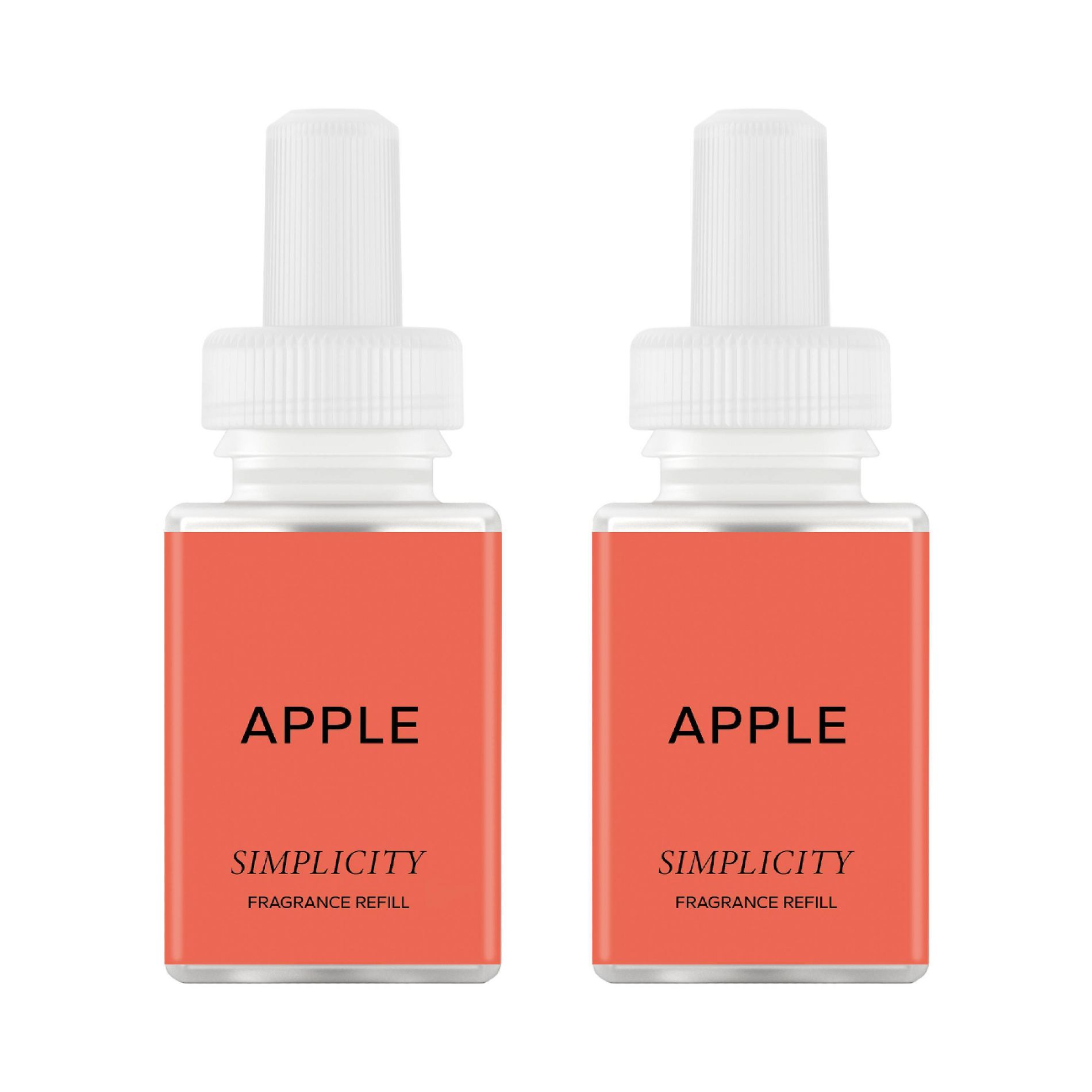 Simplicity by Pura Apple 2pk Smart Vial Fragrance Refills: Liquid Spray, Musk Scent, Non-Powered Air Freshener