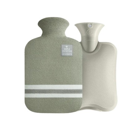 EBF Home Hot Water Pack,  Hot Water Bottle Bag for Hot and Cold Compress, Hand Feet Warmer, Ideal for Menstrual Cramps, Neck and Shoulder Pain Relief