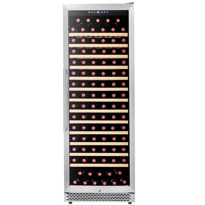 Wine refrigerator,Holds 154 Bottles,Beverage and Wine Cooler,Freestanding Compressor Wine Cooler Refrigerator