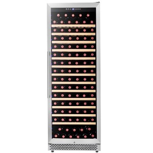 Wine refrigerator,Holds 154 Bottles,Beverage and Wine Cooler,Freestanding Compressor Wine Cooler Refrigerator - 1 of 4