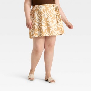 Women's Tie Mini A-Line Skirt - A New Day™ - 1 of 3