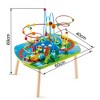 Hape Jungle Adventure Wooden Bead Maze & Railway Train Track Play Table - 3 of 4