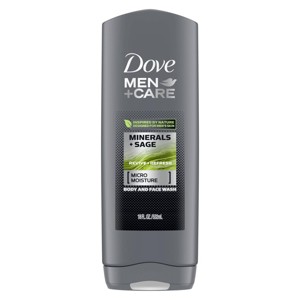 Dove Men Care Minerals Sage Body and Face Wash - 18oz