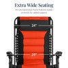 Best Choice Products Oversized Padded Zero Gravity Chair, Folding Outdoor Patio Recliner w/ Side Tray - 3 of 4