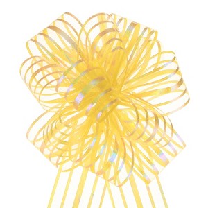 Unique Bargains Christmas Wedding Car Basket Gift Wrapping Big Organza Pull Bow 10 Pcs - 1 of 4