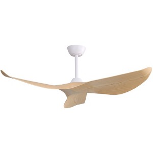 Sofucor 52'' Flush Mount Ceiling Fan without Lights with Handheld Remote and 3 Blades Reversible DC Motor Quiet - 1 of 4
