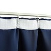 Aghana Digitals 2-Piece Blue 100% Polyester Blackout Curtains with Metal Hooks, 55.1x96.5" - Light - 4 of 4