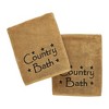 Black Country Bath Stars Tan Bath Towel Set of 2 27x54  VHC Brands - 3 of 4