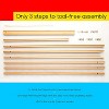 MEEDEN Wedding Easel for Display, Wooden Easel Stand for Wedding Sign, Lightweight Tripod for Posters, Pictures, Painting - 4 of 4