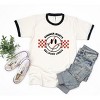 Simply Sage Market Women's Checkered Summer Nights Short Sleeve Ringer Tee - 3 of 3
