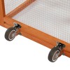 Resenkos Mobile Chicken Coop with Nesting, Sleep Area, Run, Window, Sun Deck, Doors, Tray, Wheels, Outdoor Small Pet Pen, - 2 of 4