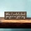 Slickblue Pet Quote Wood Sign, When I Needed a Hand You Gave Me Your Paw, 3.5x10 Rustic Plaque - 3 of 3