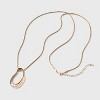 Organic Pendant Necklace - A New Day™ Gold - 3 of 4