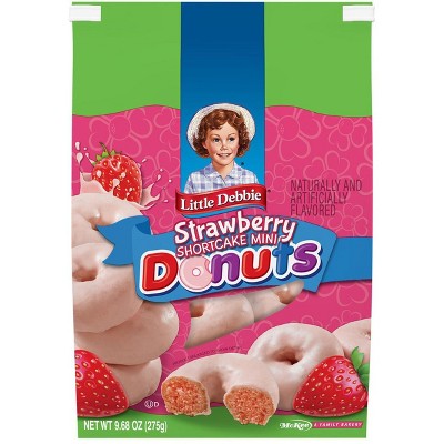 Little Debbie Strawberry Shortcake Mini Donuts, 9.68 oz (Pack of 4)
