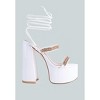 Indulgence Metal Chain Lace Up Chunky Sandals Women - 2 of 4