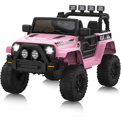 12V Kids Ride-On Truck 2-Seater with Parental Remote Control,4-Wheel Suspension ¨CElectric Ride-On Toy for Boys & Girls