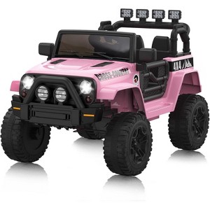12V Kids Ride-On Truck 2-Seater with Parental Remote Control,4-Wheel Suspension ¨CElectric Ride-On Toy for Boys & Girls - 1 of 4