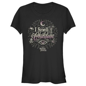 Juniors Womens Disney Hocus Pocus Witches Smell Children T-Shirt - 1 of 3