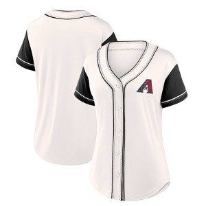 MLB Arizona Diamondbacks Women's Short Sleeve White Fashion Jersey - 1 of 3