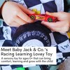 Baby Jack The Learning Lovey Car Racing Checkered Flag Speedway Sports Tag Toy Soother 10" x 10" - 2 of 4