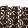 Modern Trellis Room Darkening Semi-Blackout Curtains, Set of 2 by Blue Nile Mills - 2 of 4