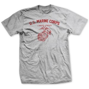 OUTSIDE THE WIRE Leatherneck for Life WW2 Vintage USMC Training T-Shirt - 1 of 2