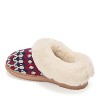 Dearfoams Women's Hannah Festive Knit Clog House Shoe Slipper - 2 of 4