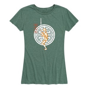Women's - Avatar: The Last Airbender - Aang Crest Short Sleeve Graphic T-Shirt - 1 of 4